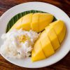 ข้าวเหนียวมูลสูตรใบเตย+มะม่วงน้ำดอกไม้